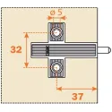 Adapter for soft closing mechanism Smove