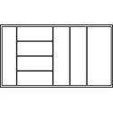 Inserts accessories, nominal length 500mm, for cutting to size