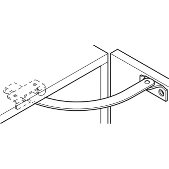 Opening angle restraint, steel, length 150mm