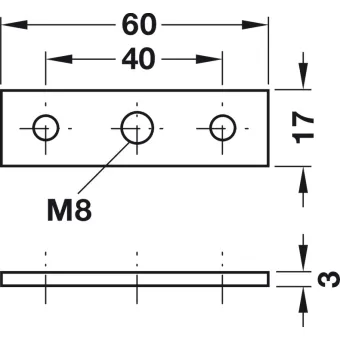 Screw-on plate, For plinth adjusting fitting