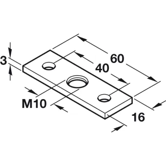 Screw-on plate, For plinth adjusting fitting