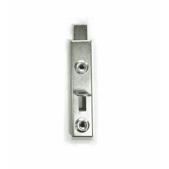 Furniture bolt, straight deadbolt, visible screws L70mm