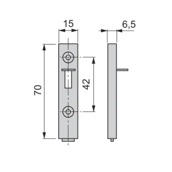Sklendė cinkuota L70mm