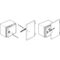 Follower hinge, For connecting the built-in refrigerator door with the pre-mounted furniture door