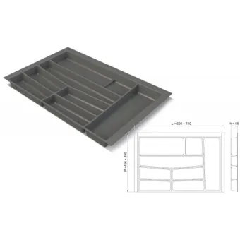 Cutlery tray W800mm white