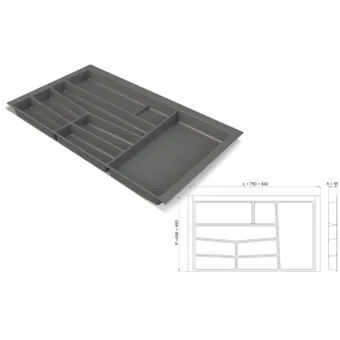 Cutlery tray W900mm white