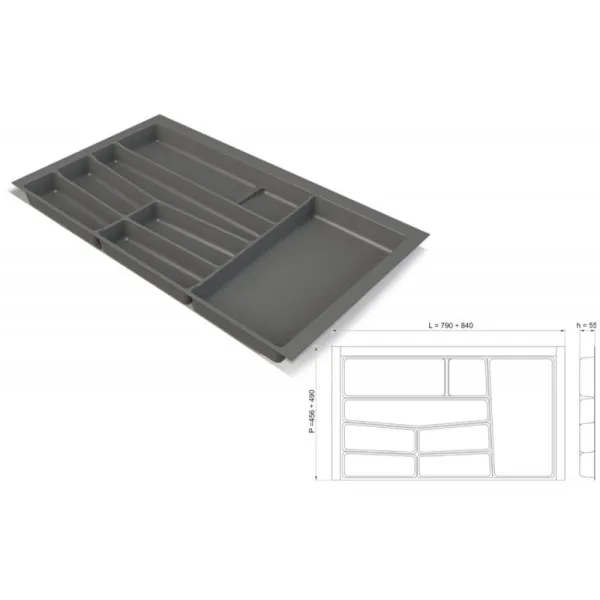 Dėklas įrankiams P900mm, baltas