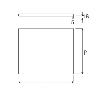 Dėklas aliuminio P800mm, 509x763mm,