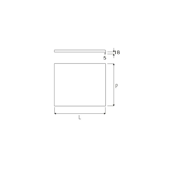 Dėklas aliuminio P800mm, 549x763mm,