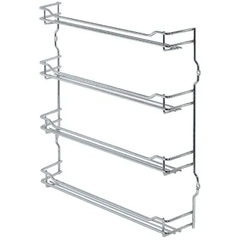 Spice rack, steel chrome plated