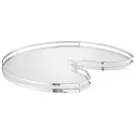 Three quarter circle carousel shelf, corner cabinet