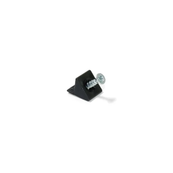 Corner connector, for furniture backside, black