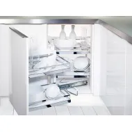 Krepšių kpl. kamp.mechanizmui STYLE balta/chromas