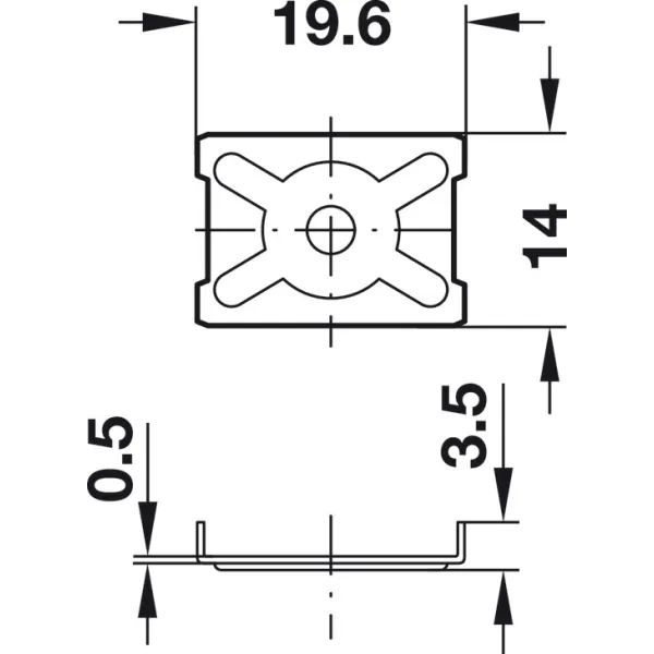 Rear panel connector, For screw fixing
