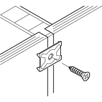 Rear panel connector, For screw fixing