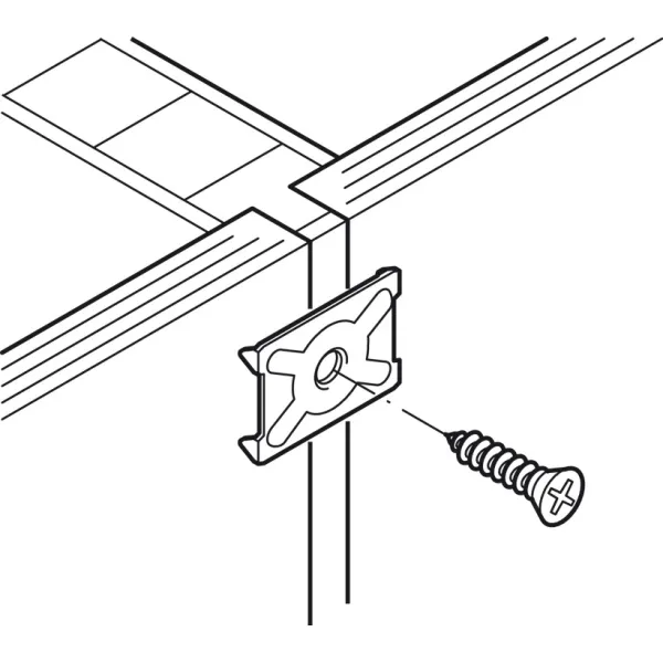 Rear panel connector, For screw fixing