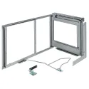 Corner cabinet pivoting extension fitting