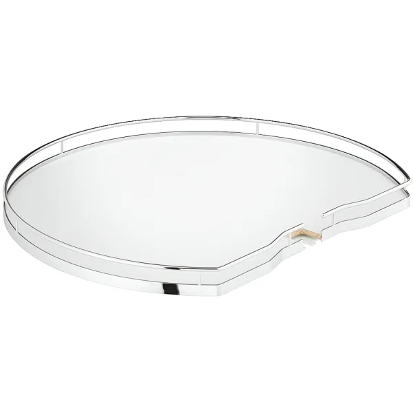 Three quarter circle carousel shelf, corner cabinet