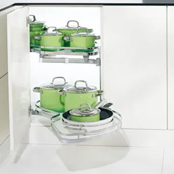 Set of shelves, Kesseböhmer LeMans Corner cabinet half circle carousel fitting