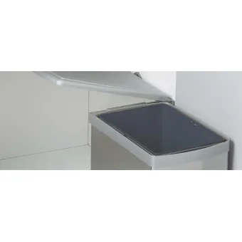 Šiukšliadėžė tvirtinama prie fasado 230x353mm, H333mm, 16l pilka