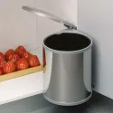 Wastebin 277x277mm H355mm stainless steel