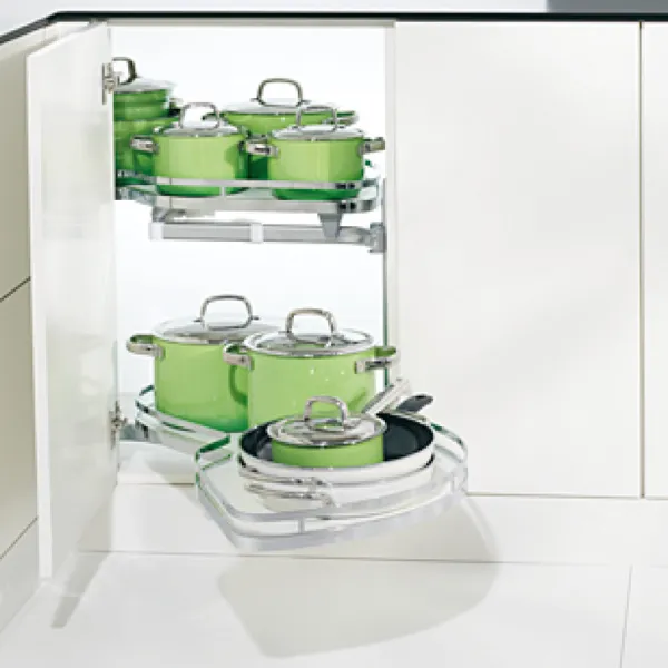 Set of shelves, Kesseböhmer LeMans Corner cabinet half circle carousel fitting