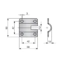 Wall-mounted plate, for ATLAS system