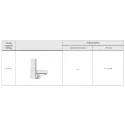 Lower support fitting 0mm, zinc-plated, for ATLAS hanging system