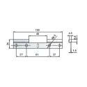 Pakabinimo juosta L130mm, TRASER-6