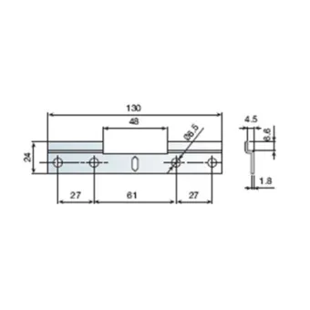 Pakabinimo juosta L130mm, TRASER-6