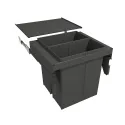 Šiukšliadėžė ištraukiama 580EVO Line, P600mm, G502mm, H529mm, 2x40l, antracitas