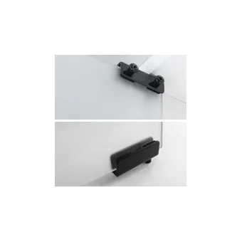 Glass hinge U type nickel