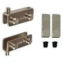 Glass hinge U type nickel