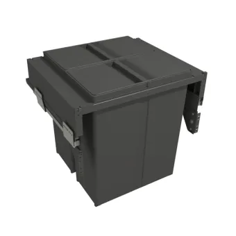 Šiukšliadėžė ištraukiama 580PLUS Line, P600mm, Ø502mm, H368mm, 2x30l, antracitas
