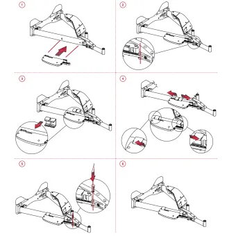 Soft closing mechanism for Combi's 2 corner mechanism, anthracite