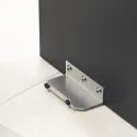 Plokštelė durų atidarymo L100mm, nerūdijantis plienas