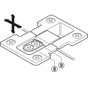 Flap hinge, 90°, 3D adjustable, for wooden flaps