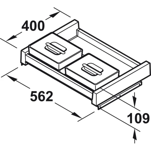 Hailo On-Top Pull-out shelf