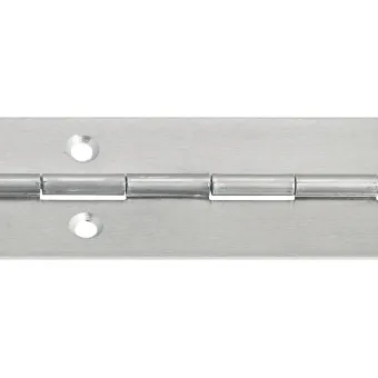 Piano hinge, for screw fixing, aluminium