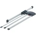 Towel rail, Hailo Secco-Alu Line, steel/plastic, extending runners