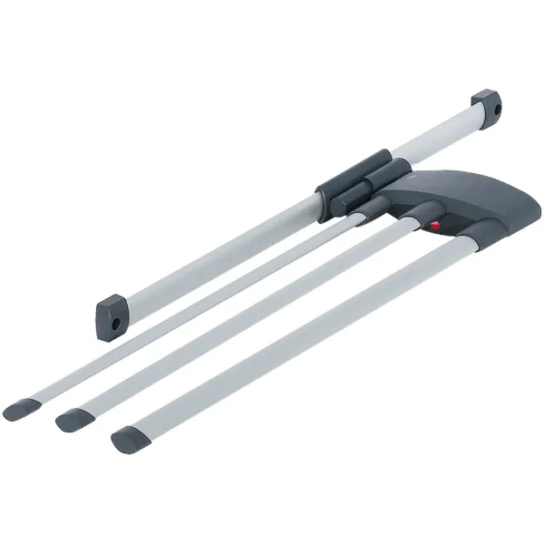 Towel rail, Hailo Secco-Alu Line, steel/plastic, extending runners