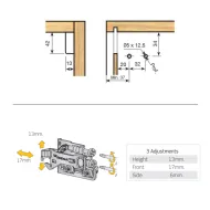 Elementas pakabinimo reguliuojamas anti-tilt. SCARPI-4 L