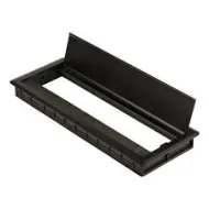 Lizdas laidams 300x120x28 alium.ABS su šep.juoda