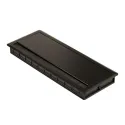Lizdas laidams 300x120x28 alium.ABS su šep.juoda