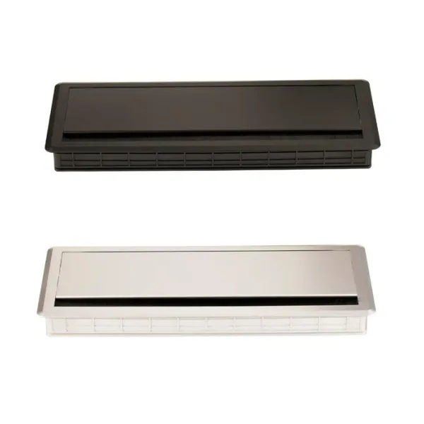 Lizdas laidams 300x120x28 alium.ABS su šep.juoda