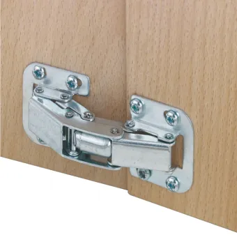 Spring hinge, opening angle 90°