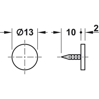 Counterplate, for magnetic pressure catch wooden door, for knocking in