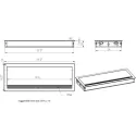 Lizdas laidams 300x120x28 alium.su šep.juoda