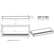 Lizdas laidams 300x120x28 alium.su šep.juoda