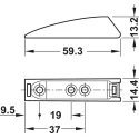 Adapter plate, for push catches
